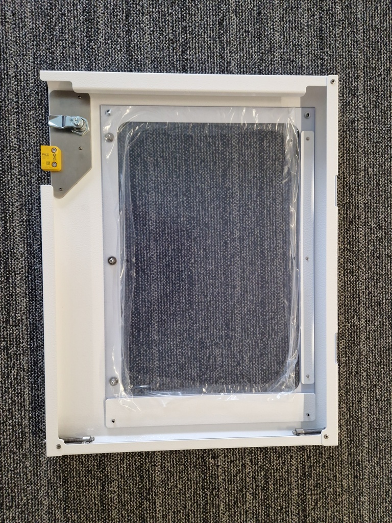 Leichtbau Türe aus Aliminium mit Sicherheitsschalter vormontiert