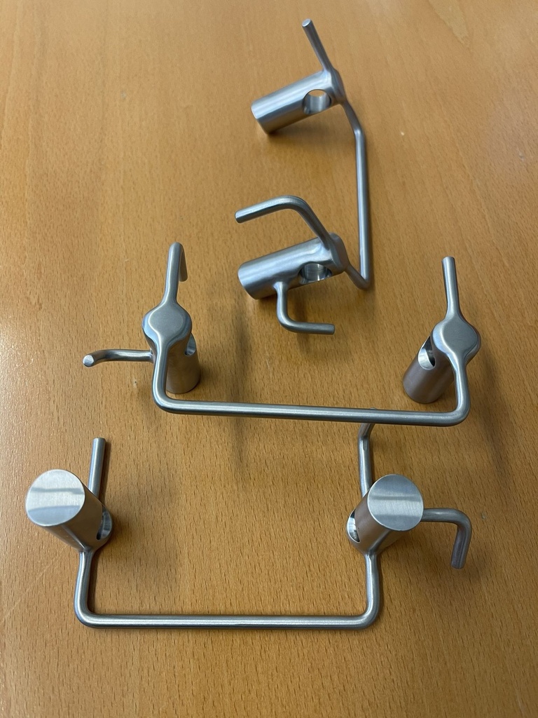 Halterungen in Foodproduktion geschliffen bis Ra0.4