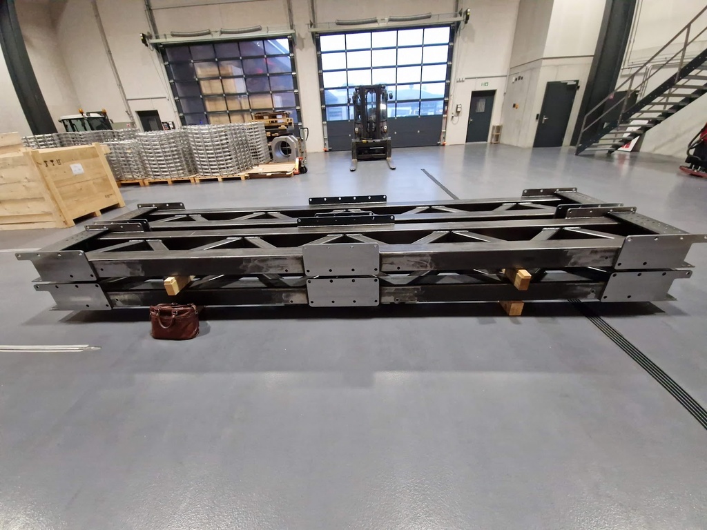 Stahlkonstruktion mit mechanischer Bearbeitung